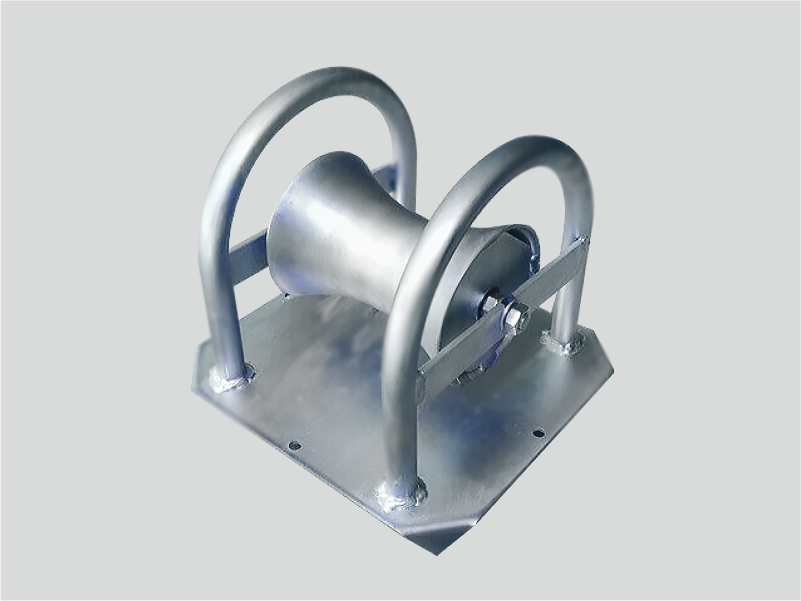 Cable roller ground plate